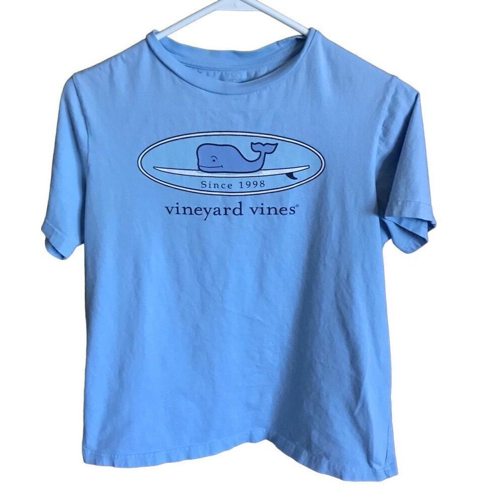 Vineyard Vines Girls top Size Large 16-18 T-shirt top blue whale